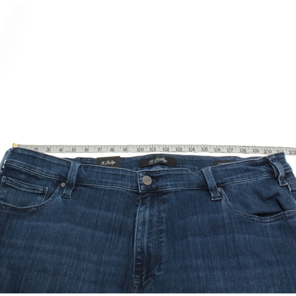34 Heritage NWT Mid-Rise Straight Leg Jeans Size 42 x 34 US in Blue Cotton Blend